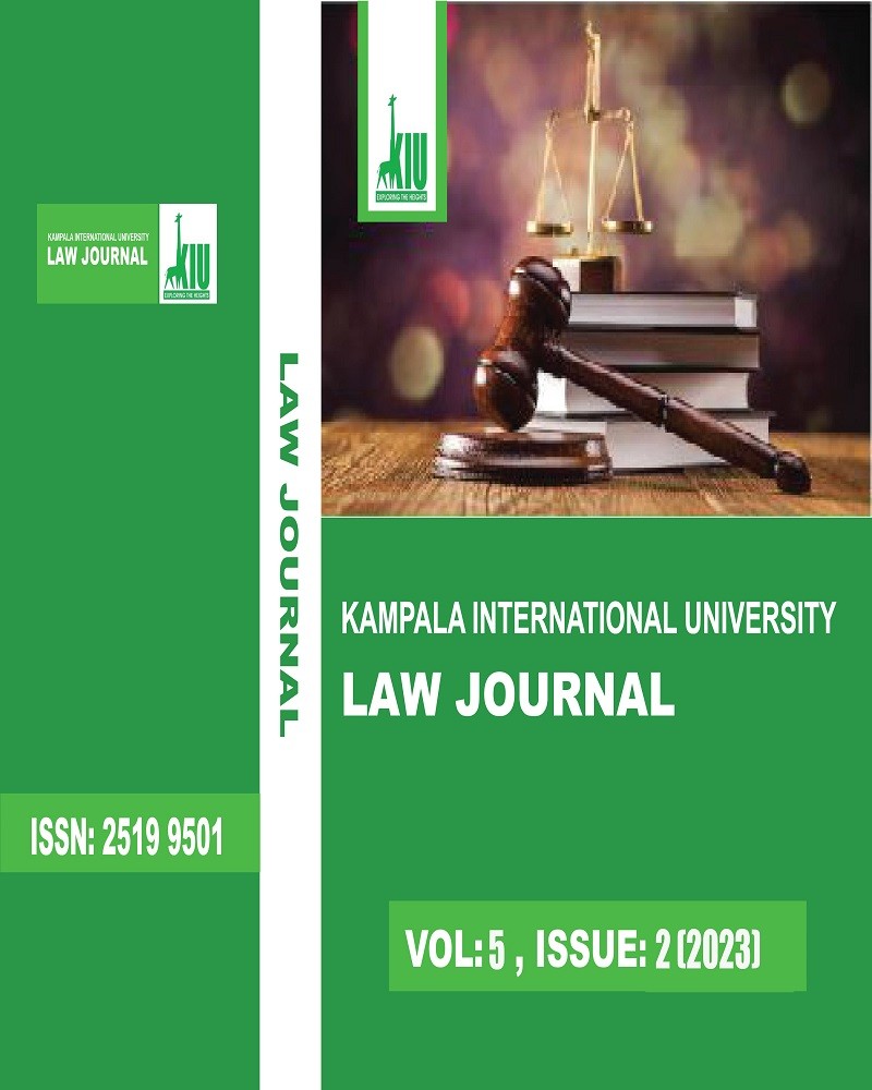 Volume 5, Issue 2 (2023) | Kampala International University Law Journal ...